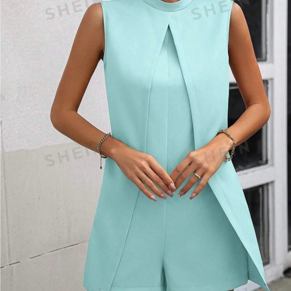 Cute sky blue jumpsuit for sale. - Picture 4 of 5